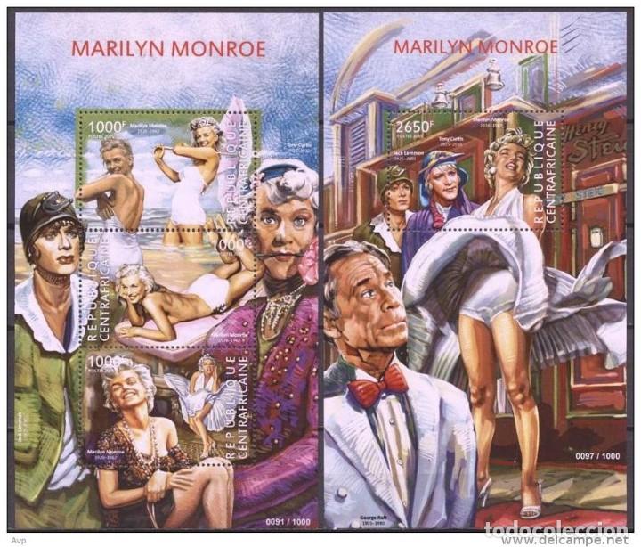 Sellos: Central Africa 2015 - Marilyn Monroe Official Issue souvenir set mnh