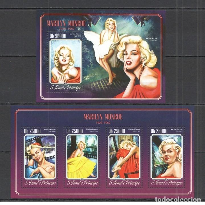 Sellos: Sto. Tome & Principe 2014 - Marilyn Monroe Official Issue souvenir set mnh