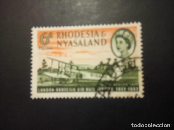 Briefmarken: RHODESIA NYASALAND, 1962, ISABEL II Y AVIONES,