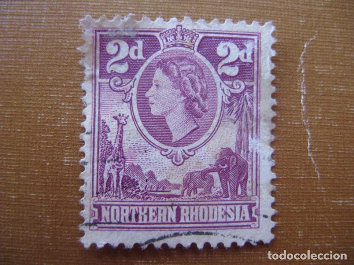 Stamps: rodesia del norte 1953, isabel II, Yvert 62