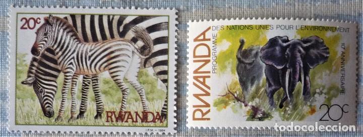 Sellos: DOS SELLOS DE RUANDA - Foto 1