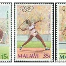 Sellos: SELLOS MALAWI, NUEVOS , SELLOS DE LA SERIE JUEGOS OLIMPICOS DE SEUL 1988. Lote 202253436
