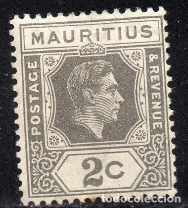 Sellos: MAURITIUS/1943/MH/SC#211/ REY JORGEVI / KGVI / REALEZA
