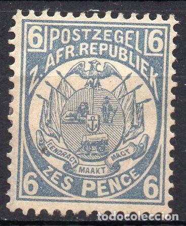 Selos: TRANSVAAL/1885/MH/SC#130/ ESCUDO DE ARMAS