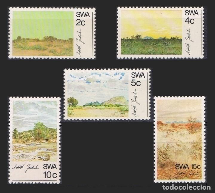 Sellos: AFRICA DEL SUDOESTE 1973 - SWA - PINTURAS DE ADOLF JENTSCH - YVERT N&ordm; 313-317**