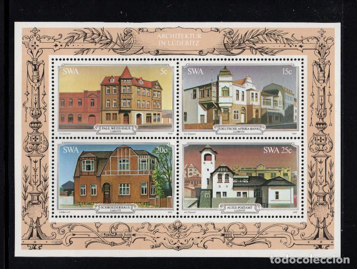 Sellos: SUDOESTE AFRICANO HB 6** - A&Ntilde;O 1981 - EDIFICIOS HISTORICOS DE LUDERITH - Foto 1