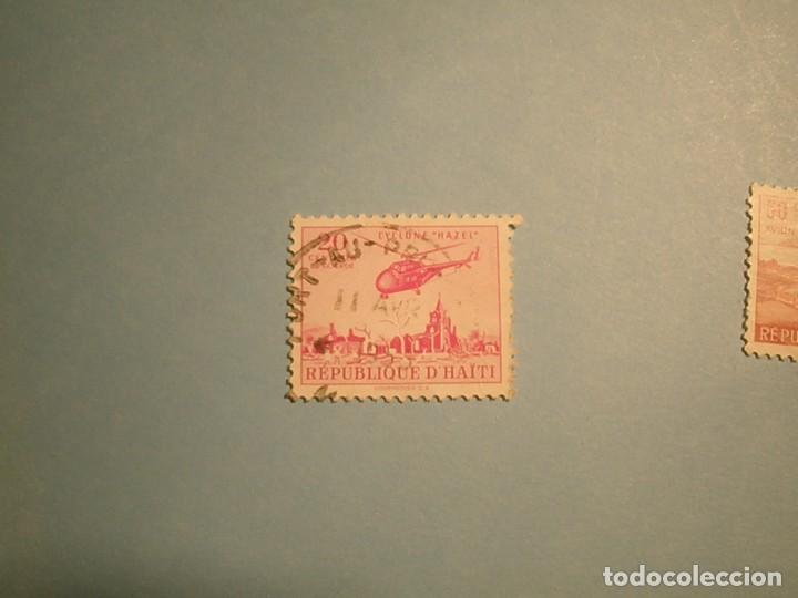 Stamps: HAITI - CYCLONE HAZEL - Tormenta tropical Hazel - CICL&Oacute;N HAZEL.