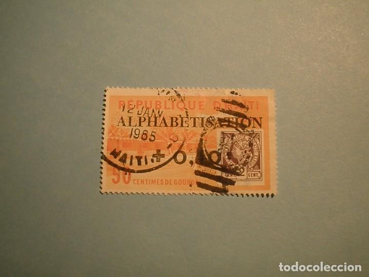 Briefmarken: REPUBLICA HAITI 1965 - EL SELLO - SOBRECARGA ALPHABETISATION.