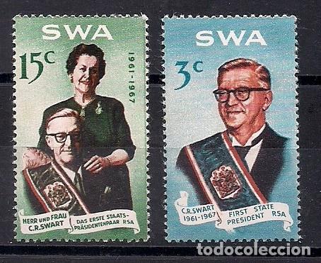 Timbres: AFRICA DEL SUDOESTE SWA 1967 - PRESIDENTE C.R.SWART - YVERT N&ordm; 294 Y 297