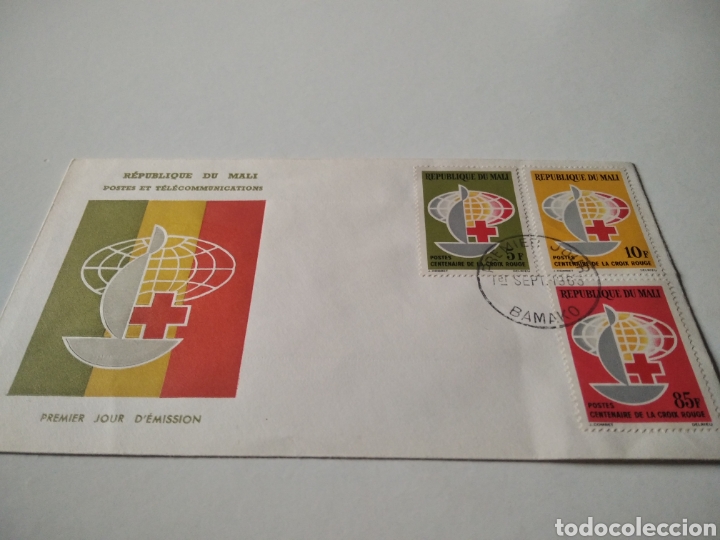 Sellos: Sobre primer d&iacute;a Mali - Foto 1