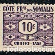 Sellos: SOMALIA, (COLONIA FRANCESA) IVERT TASA Nº 44, NUEVO CON SEÑAL DE CHARNELA. Lote 244567975