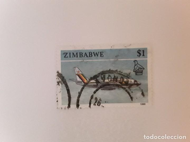 Sellos: A&Ntilde;O 1990 ZIMBABWE SELLO USADO - Foto 1