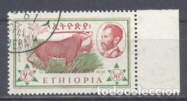 Timbres: Ethiopia,1961 ,animales ethiopes, preobliterado