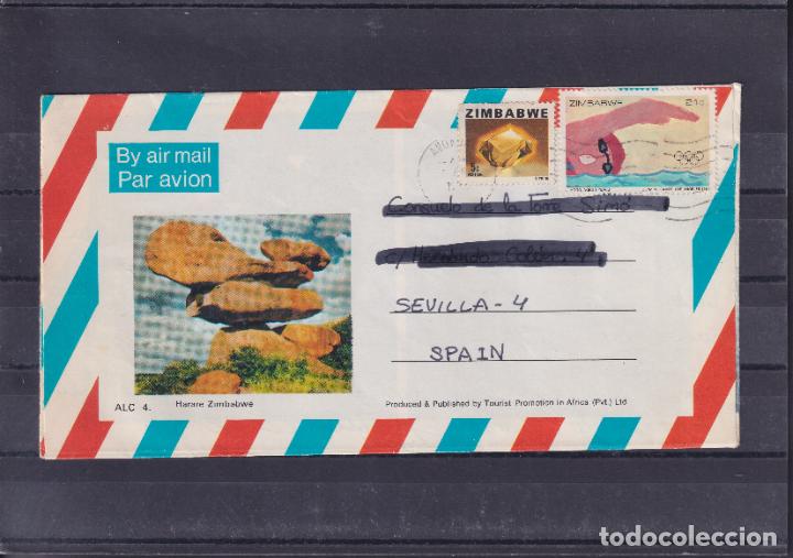 Briefmarken: -Zimbabwe 4. 65, circulada matasellos RODILLO MUDO