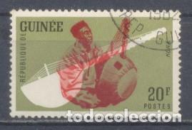Selos: Republique de Guinee, 1962, Ivert 100 ,preobliterado, con goma