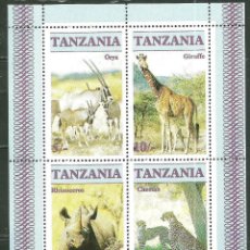 Sellos: TANZANIA 1986 HB IVERT 47 *** FAUNA - ANIMALES EN PELIGRO DE EXTINCIÓN. Lote 322326548