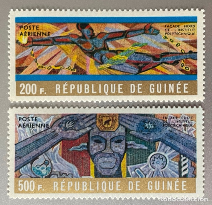 Selos: Republica de Guinea. Correo a&eacute;reo. 1965