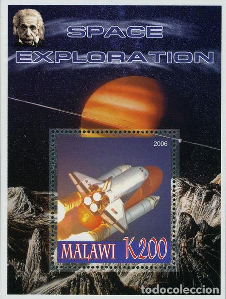 Sellos: MALAWI 2006 SHEET MNH EINSTEIN SPACE EXPLORATION EXPLORACION DEL ESPACIO ESPACE - Foto 1