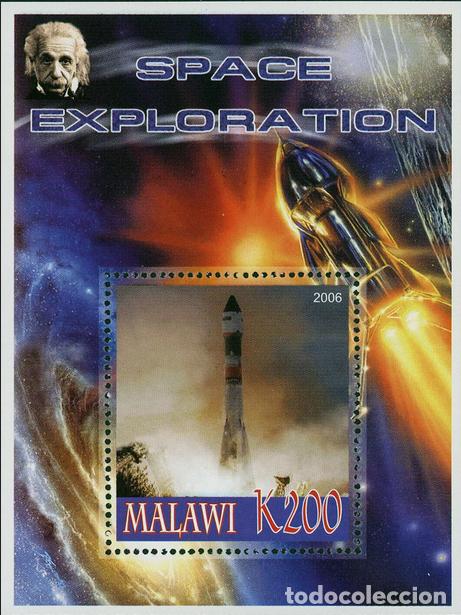 Sellos: MALAWI 2006 SHEET MNH EINSTEIN SPACE EXPLORATION EXPLORACION DEL ESPACIO ESPACE - Foto 1