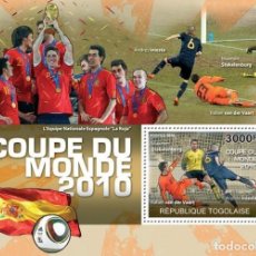 Selos: TOGO 2010 SHEET MNH FOOTBALL CHAMPIONS WORLD CUP MUNDIAL DE FUTBOL SOCCER DEPORTES SPORTS. Lote 325800908