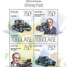 Sellos: TOGO 2013 SHEET MNH HENRY FORD CLASSIC CARS COCHES CLASICOS AUTOMOVILES AUTOS AUTOMOBILI VOITURES
