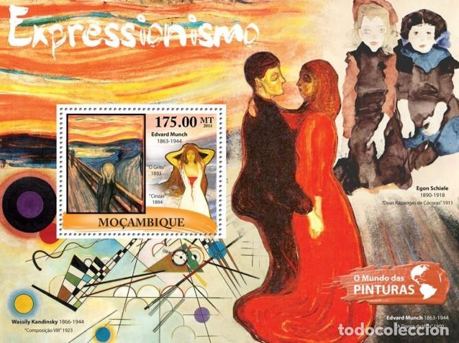 Sellos: MOZAMBIQUE 2011 SHEET MNH EXPRESSIONISM ART PAINTINGS EXPRESIONISMO ARTE PINTURAS MUNCH