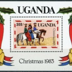 Sellos: UGANDA 1983 HB IVERT 43 *** NAVIDAD - LOS REYES MAGOS
