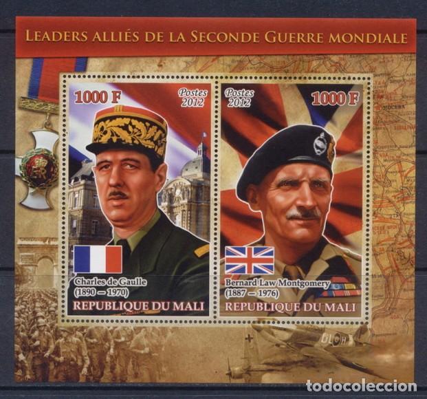 mali 2012 sheet mnh de gaulle montgomery lidere - Compra venta en  todocoleccion