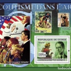 Sellos: GUINEA 2007 SHEET MNH SCOUTS SCOUTISME ESCULTISMO ART PAINTINGS ARTE PINTURAS NORMAN ROCKWELL. Lote 340374523