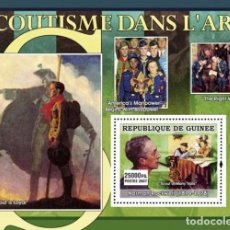 Sellos: GUINEA 2007 SHEET MNH SCOUTS SCOUTISME ESCULTISMO ART PAINTINGS ARTE PINTURAS NORMAN ROCKWELL. Lote 340374643