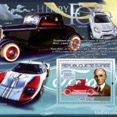 Sellos: GUINEA 2007 SHEET MNH HENRY FORD CARS COCHES AUTOMOVILES AUTOS AUTOMOBILI VOITURES. Lote 341644318