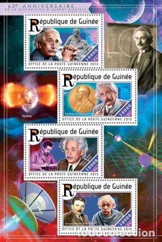 Sellos: GUINEA 2015 SHEET MNH ALBERT EINSTEIN - Foto 1