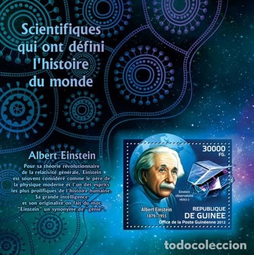 Sellos: GUINEA 2012 SHEET MNH ALBERT EINSTEIN - Foto 1