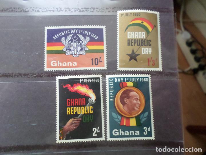 Timbres: *ghana, 1960, proclamacion de la republica, Yvert 71/74