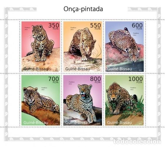 Sellos: GUINEA BISSAU 2010 SHEET MNH FAUNA MAMIFEROS JAGUARES FELINS FELINES RAUBKATZEN FELINOS WILDLIFE