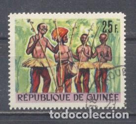Stamps: Republique de Guinee, 1966, Ivert tellier 290,preobliterado, goma