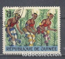Stamps: Republique de Guinee, 1966, Ivert tellier 292,preobliterado, goma