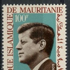 Sellos: MAURITANIA 1964 AÉREO IVERT 44 *** ANIVERSARIO DE LA MUERTE DEL JOHN F. KENNEDY - PERSONAJES