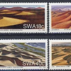 Sellos: AFRICA DEL SUDOESTE - SWA 1989 IVERT 598/601 *** DUNAS DEL DESIERTO DE NAMIBIA - NATURALEZA. Lote 364333316