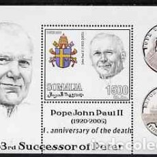 Sellos: SOMALIA 2005 SHEET MNH POPE JOHN PAUL II PAPE JEAN PAUL II PAPA JUAN PABLO II. Lote 365878941