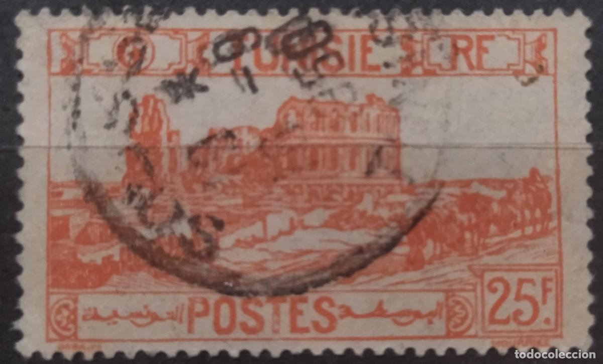 Sellos: T&Uacute;NEZ 1945. USADO. - Foto 1