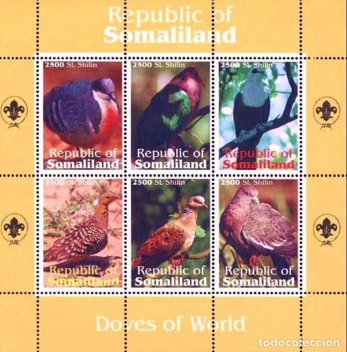 Sellos: SOMALILAND 1999 SHEET MNH FAUNA AVES BIRDS PAJAROS OISEAUX UCCELLI PASSAROS VOGELS