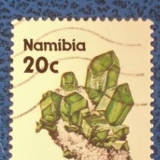 Sellos: SELLO USADO NAMIBIA 1991 - MINERALES - DIOPTASA. Lote 368408086