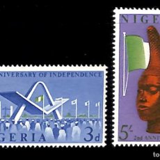 Sellos: NIGERIA, 1962 YVERT Nº 128 / 129 /**/,. Lote 373983374