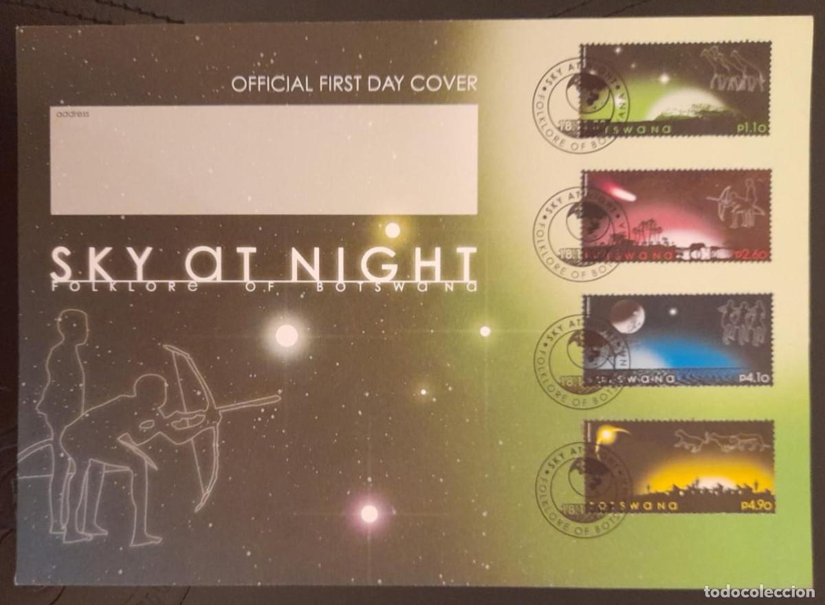 Sellos: SO) BOTSWANA, SPACE, SATELLITE, MOON, FDC - Foto 1
