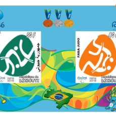Sellos: DJIBOUTI 2016 SHEET MNH JUDO RIO OLYMPIC GAMES JEUX OLYMPIQUES JUEGOS OLIMPICOS DEPORTES SPORTS