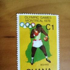 Sellos: GHANA - VALOR FACIAL C 1 - OLYMPIC GAMES MONTREAL 1976 - BOXEO.. Lote 401129914