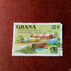Sellos: GHANA, 1987,AÑO INTERNACIONAL DE LOS DESPLAZADOS. Lote 401244899