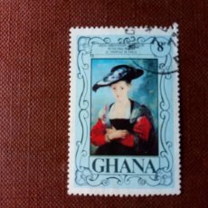 Sellos: GHANA, 1977,400 ANIVERSARIO DE RUBENS, CUADRO. Lote 401250539