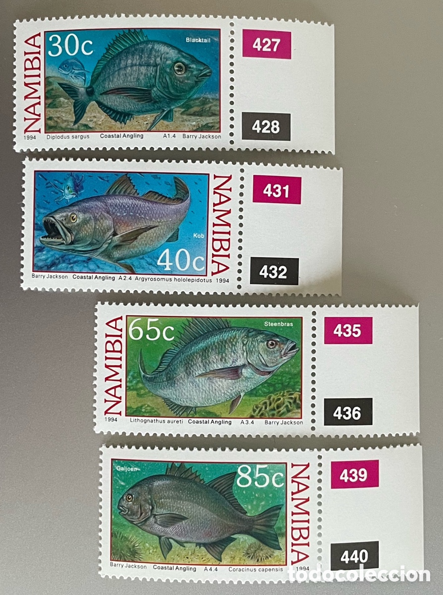 Sellos: Namibia. Peces. 1994 - Foto 1